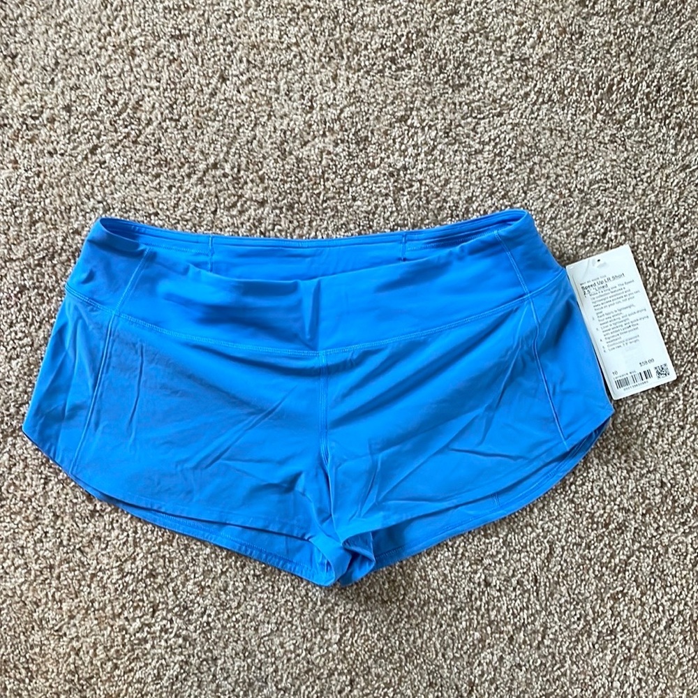 NWT Lululemon Speed Up Shorts-Size 10